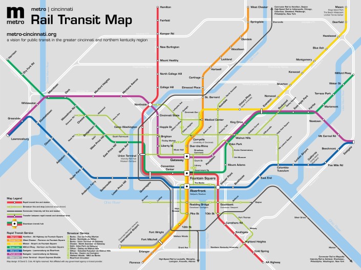 Metro|Cincinnati map